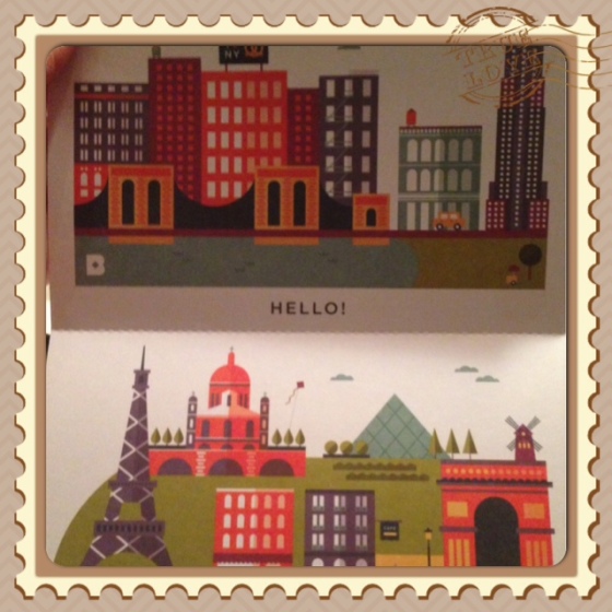 I'm partial to this set- my home and my favorite city.